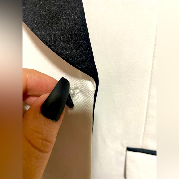 Mens Tazio Italy One Button Solid Satin Shawl Collar Dinner Jacket - Picture 9 of 16